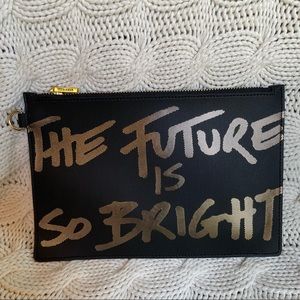 India Hicks Flat Stanley Pouch - Black New